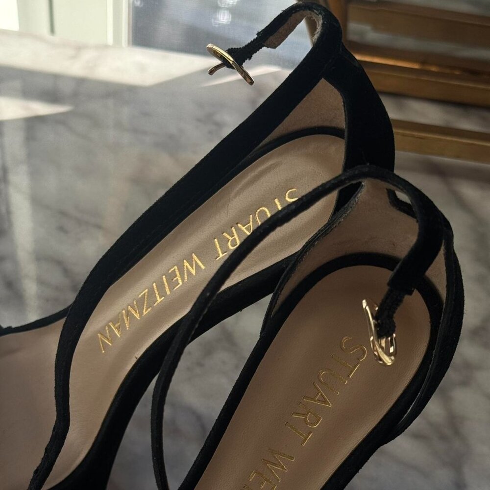 Stuart Weitzman Nudistcurve Hollywood Platform Sandal sz.5 - Picture 5 of 6